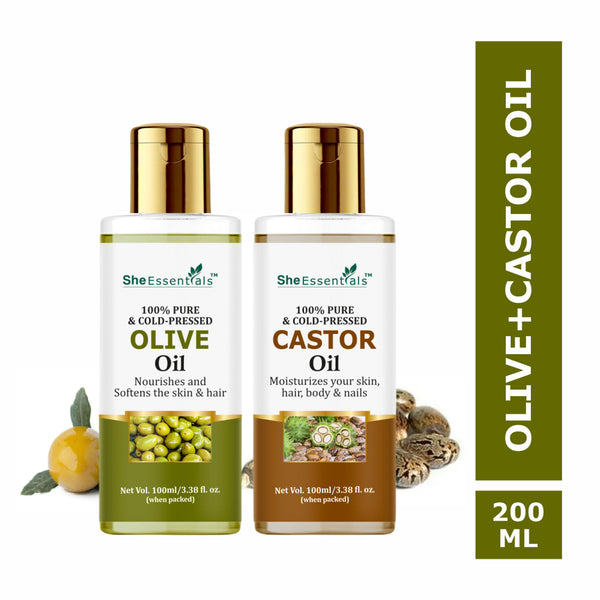 she-essentials-100%-pure-castor-&-olive-oil-for-skincare-&-haircar