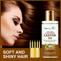Thumbnail for She Essentials 100% Pure Castor & Olive Oil For Skincare & Haircare