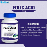 Thumbnail for Healthvit Folic Acid 5mg Tablets for Folic acid