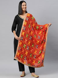 Thumbnail for Embroidered Dupatta with Phulkari