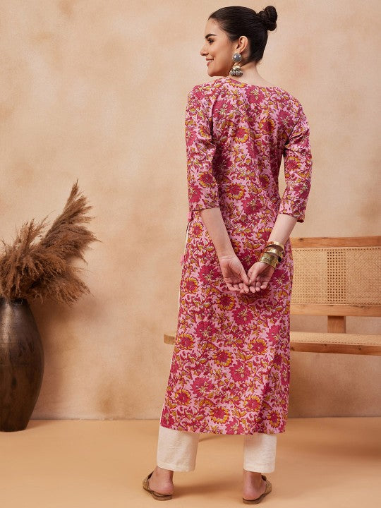 floral-printed-round-neck-pure-cotton-straight-kurta