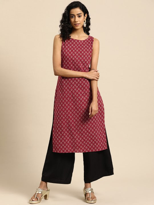 women-ethnic-motifs-printed-kantha-work-dobby-kurta