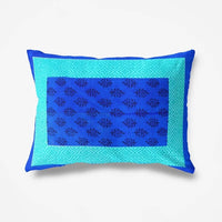 Thumbnail for Vamika Printed Cotton Blue Bedsheet With Pillow Covers (LEOC_GADD_B)
