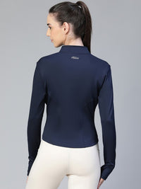 Thumbnail for Women Geometric Lightweight Crop Training or Gym Sporty Jacket
