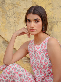 Thumbnail for Women Ethnic Motifs Printed Kantha Work Dobby Kurta