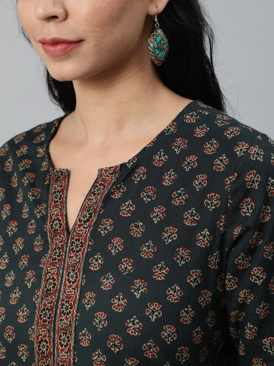 Women Maroon Printed Tunic
