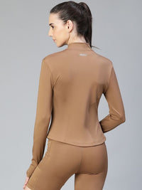 Thumbnail for Women Geometric Lightweight Crop Training or Gym Sporty Jacket
