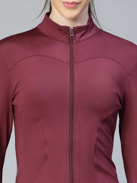 Thumbnail for Women Geometric Lightweight Crop Training or Gym Sporty Jacket