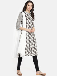 Thumbnail for white-solid-pure-cotton-dupatta