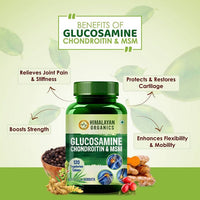 Thumbnail for Himalayan Organics Glucosamine Chondroitin & MSM Vegetarian Tablets