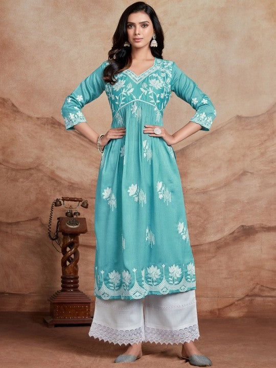 Women Chikankari Embroidery Kurta