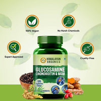 Thumbnail for Himalayan Organics Glucosamine Chondroitin & MSM Vegetarian Tablets