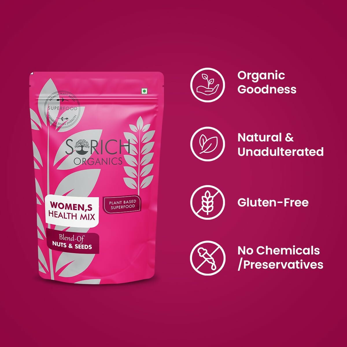 Sorich Organics Women is Health Mix Nuts & Seeds