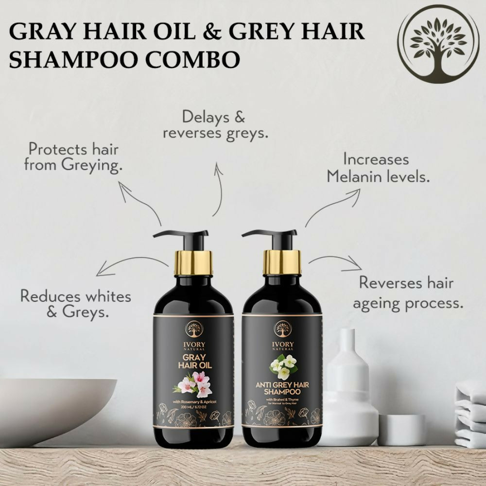 Ivory Natural Grey Combo For Hair
