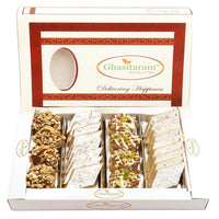 Thumbnail for ghasitaram-assorted-box-pure-kaju-katlis,-dryfruit-sweet
