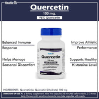 Thumbnail for Healthvit Quercetin 100mg Capsules