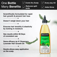 Thumbnail for Soulflower Rosemary Mint Hair Growth Oil For Hair Fall & Dandruff Control, Light Hair Oil