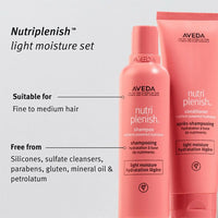 Thumbnail for Aveda Nutriplenish Light Hydration Conditioner for Dry & Frizzy Hair with Coconut Oil