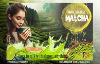 Thumbnail for Eteasy Japanese Matcha Sun Dried Hibiscus Flower Powder