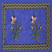 Thumbnail for Vamika Printed Cotton Blue Color Bedsheet With Pillow Covers (LEOC_KASH_B)