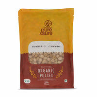 Thumbnail for Pure & Sure Kabuli Chana Traditional Organic Pulses