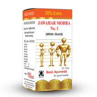 Thumbnail for Basic Ayurveda Jawahar Mohra No.1 (With Gold) Tablet