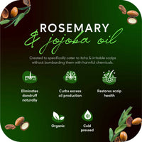 Thumbnail for Careberry Organic Rosemary & Jojoba Anti Dandruff Hair Oil