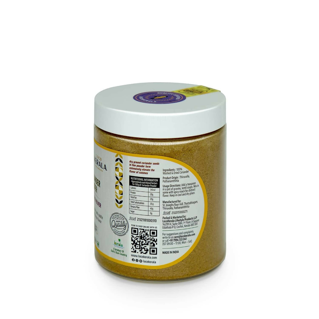 LocoKerala Cilantro Pulver Coriander Powder