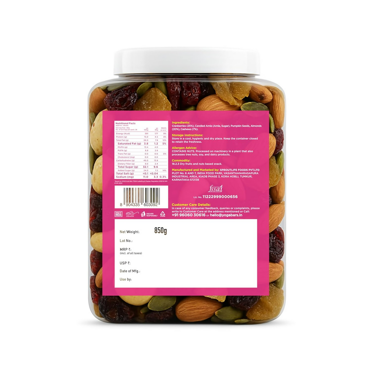 Yoga Bar Daily Health, Protein & Panchmeva Mix Combo