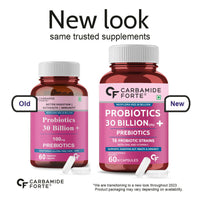 Thumbnail for Carbamide Forte Probiotics Supplement 30 Billion Veg Capsules