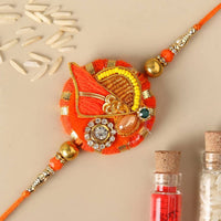 Thumbnail for Festive Zardosi Rakhi & Kaju Katli Box