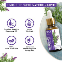 Thumbnail for Sesa Ayurvedic Rosemary Essential Oil For Hair Growth