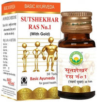 Thumbnail for basic-ayurveda-sutshekhar-ras-no.1-(with-gold)-tablets