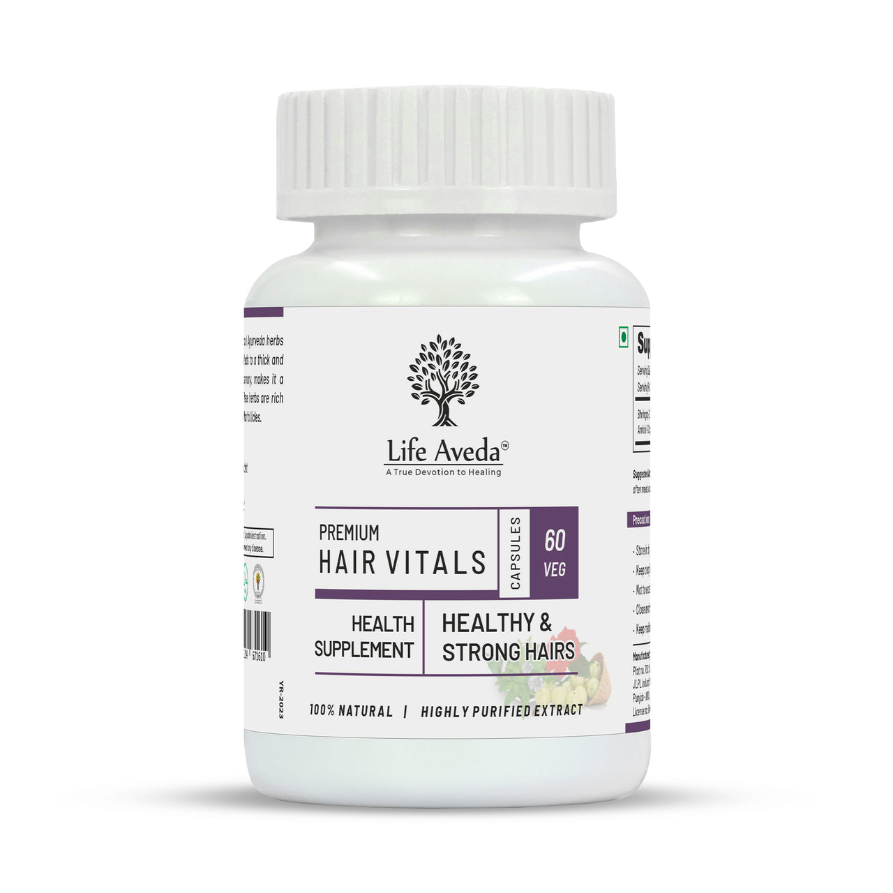 life-aveda-premium-hair-vitals-veg-capsules