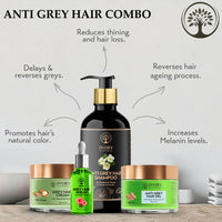 Thumbnail for Ivory Natural Grey Hair Advanced Combo (Serum, Shampoo, Cream & Gel) For Both Men & Women