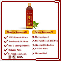 Thumbnail for Newish Cold Pressed Sesame Oil For Hair & Skin