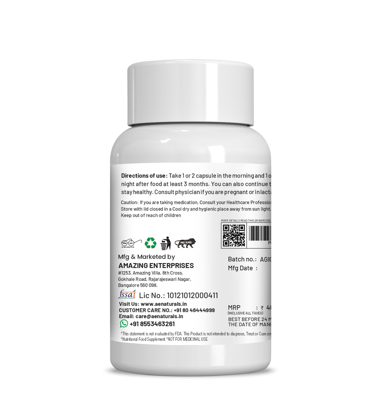 Ae Naturals Giloy Extract Capsules