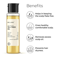 Thumbnail for Brillare Tea Tree Hair Oil with The Goodness of Lemon & Sunflower Oil Dry