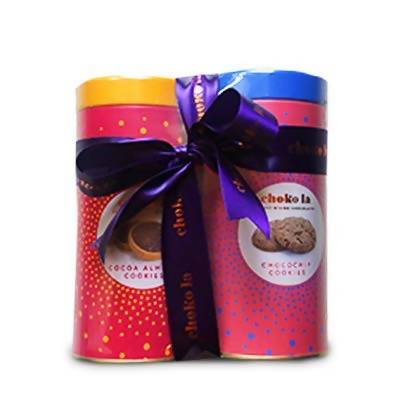 choko-la-egg-less-cookies-gifting-hamper-cocoa-almond,-chocochip-tin-se