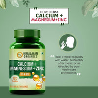 Thumbnail for Himalayan Organics Calcium+Magnesium+Zinc D3 & B12 Tablets