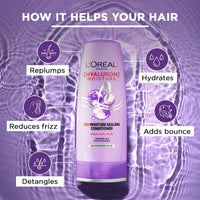 Thumbnail for L'Oreal Paris Hyaluron Moisture Combo for 72HR Hydrated Hair Shampoo + Conditioner + Night Cream