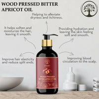 Thumbnail for Ivory Natural Wood Pressed Bitter Apricot Oil Organic & Extra Virgin For Deep Moisturization, Gentle Hydration, And Youthful Glow