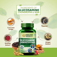 Thumbnail for Himalayan Organics Glucosamine Chondroitin & MSM Vegetarian Tablets