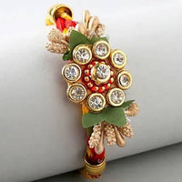 Thumbnail for designer-antique-rakhi-&-kaju-katli-bo