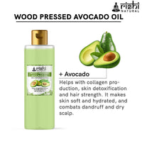 Thumbnail for Rishi Natural Avocado Oil Wood Pressed 100% Pure Healthy skin And Hair