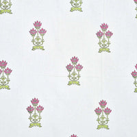Thumbnail for Floral Hand Block Printed Double 90x108 Inches Bedspread with 2 Pillow Covers