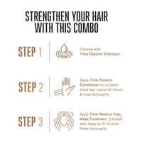 Thumbnail for Schwarzkopf Professional New Bonacure Q10+ Time Restore Range Clean Combo