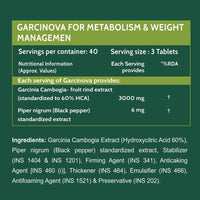 Thumbnail for Carbamide Forte Garcinia Cambogia 3000mg Tablets with 6mg Piperine