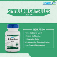 Thumbnail for Healthvit Spirulina Capsules