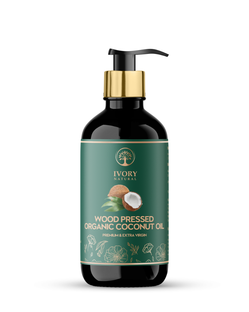Ivory Natural Wood Pressed Organic Coconut Oil , Premium Extra Virgin Oil